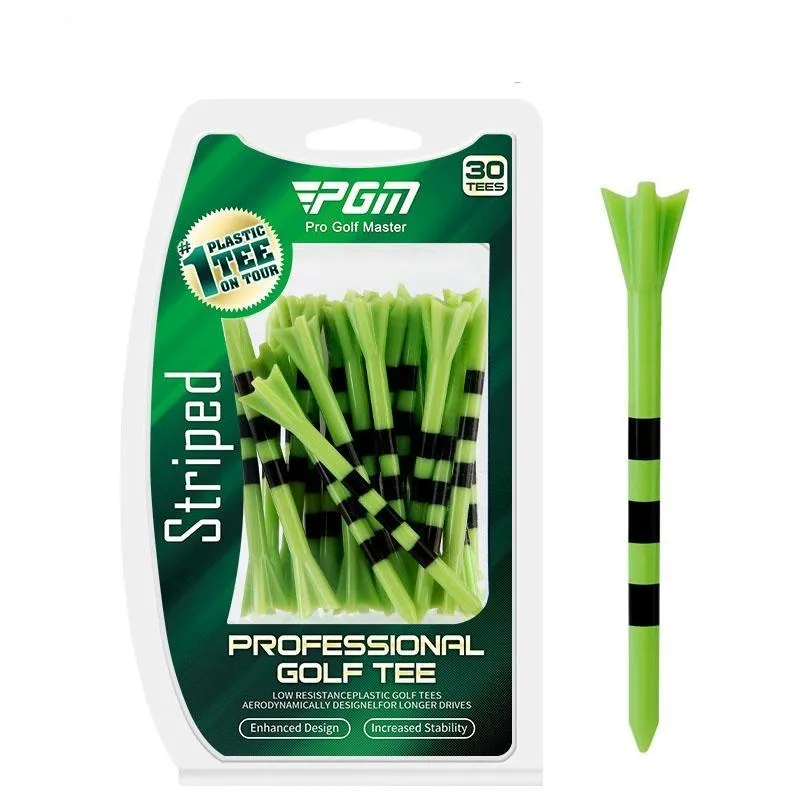 30-pack Golf Ball Tees with Limit Scale Line - Green 83mm