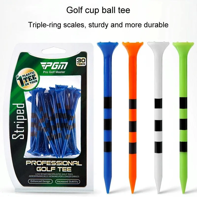 30-pack Golf Ball Tees with Limit Scale Line - Green 83mm