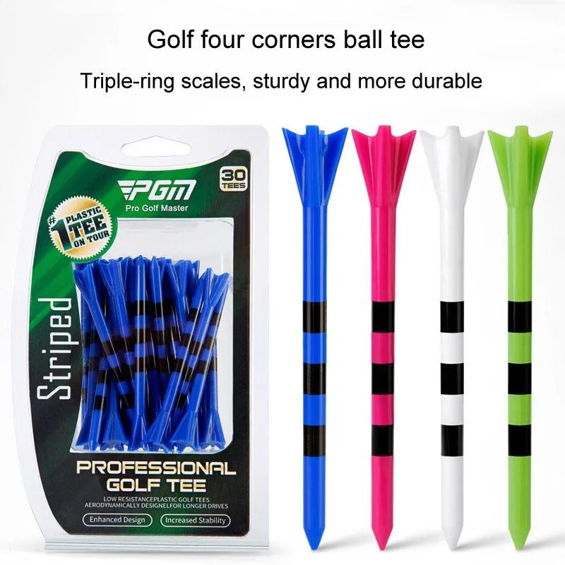 30-pack Golf Ball Tees with Limit Scale Line - Green 83mm