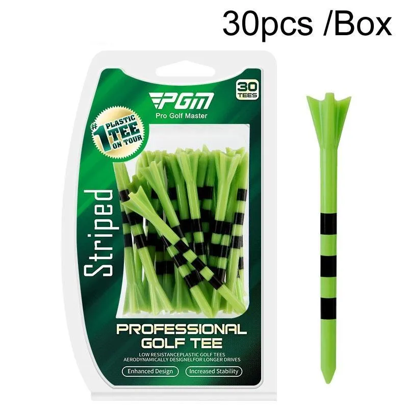 30-pack Golf Ball Tees with Limit Scale Line - Green 83mm