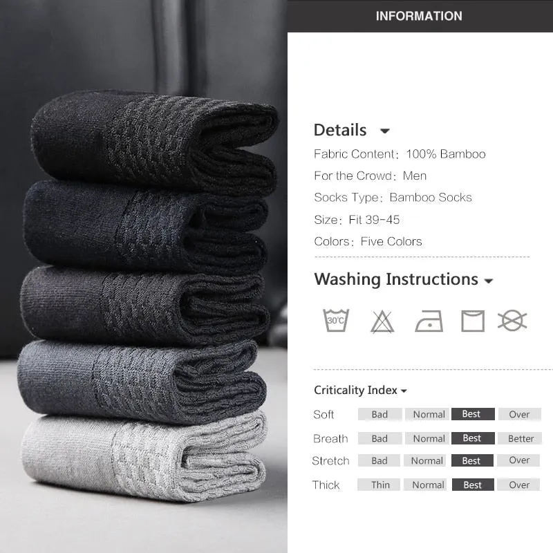 Bamboo Fiber Socks (10 Pairs )