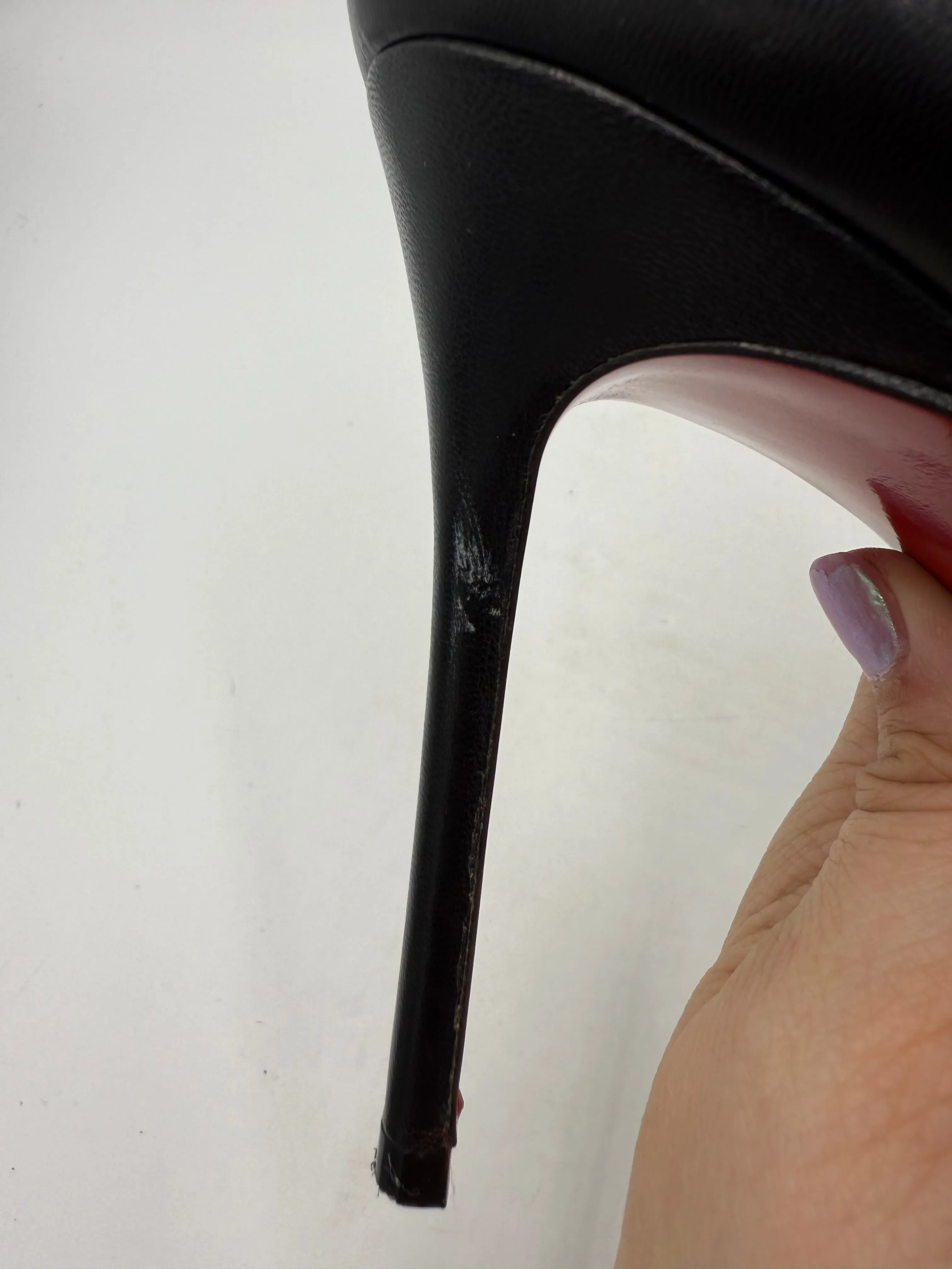 Christian Louboutin Kid Beauty 85 Cage Luxury Designer Heels, Size: 10 (40)