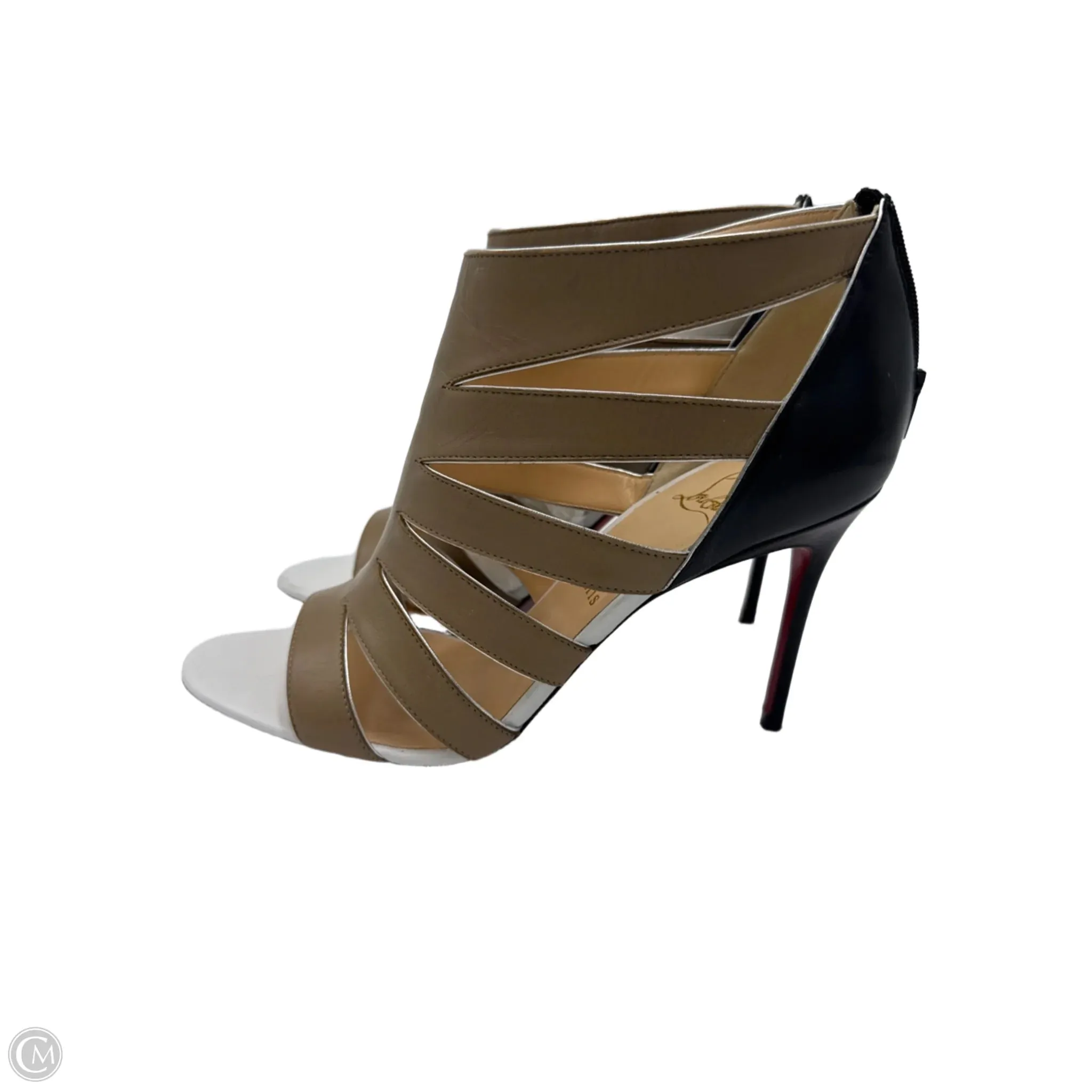 Christian Louboutin Kid Beauty 85 Cage Luxury Designer Heels, Size: 10 (40)