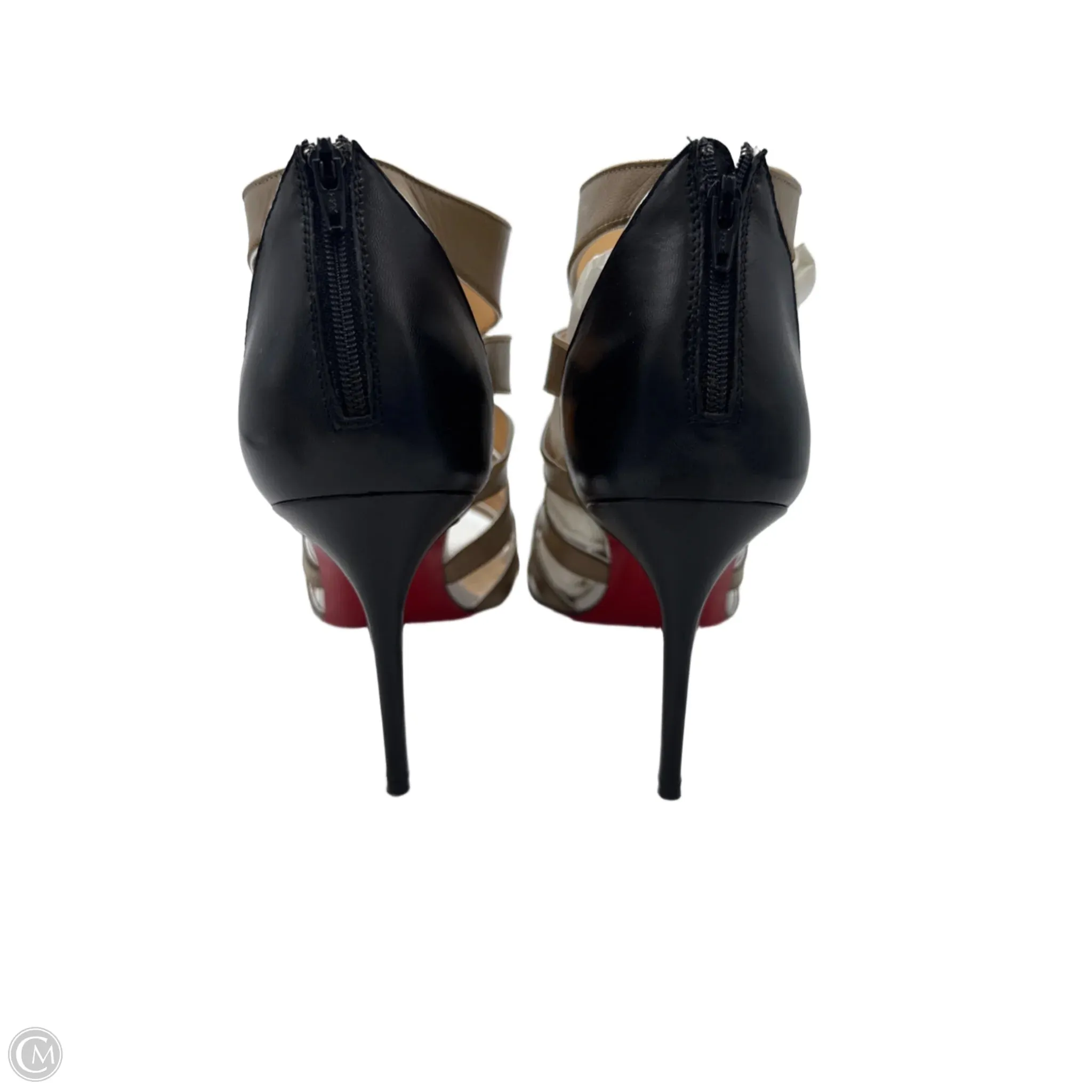 Christian Louboutin Kid Beauty 85 Cage Luxury Designer Heels, Size: 10 (40)