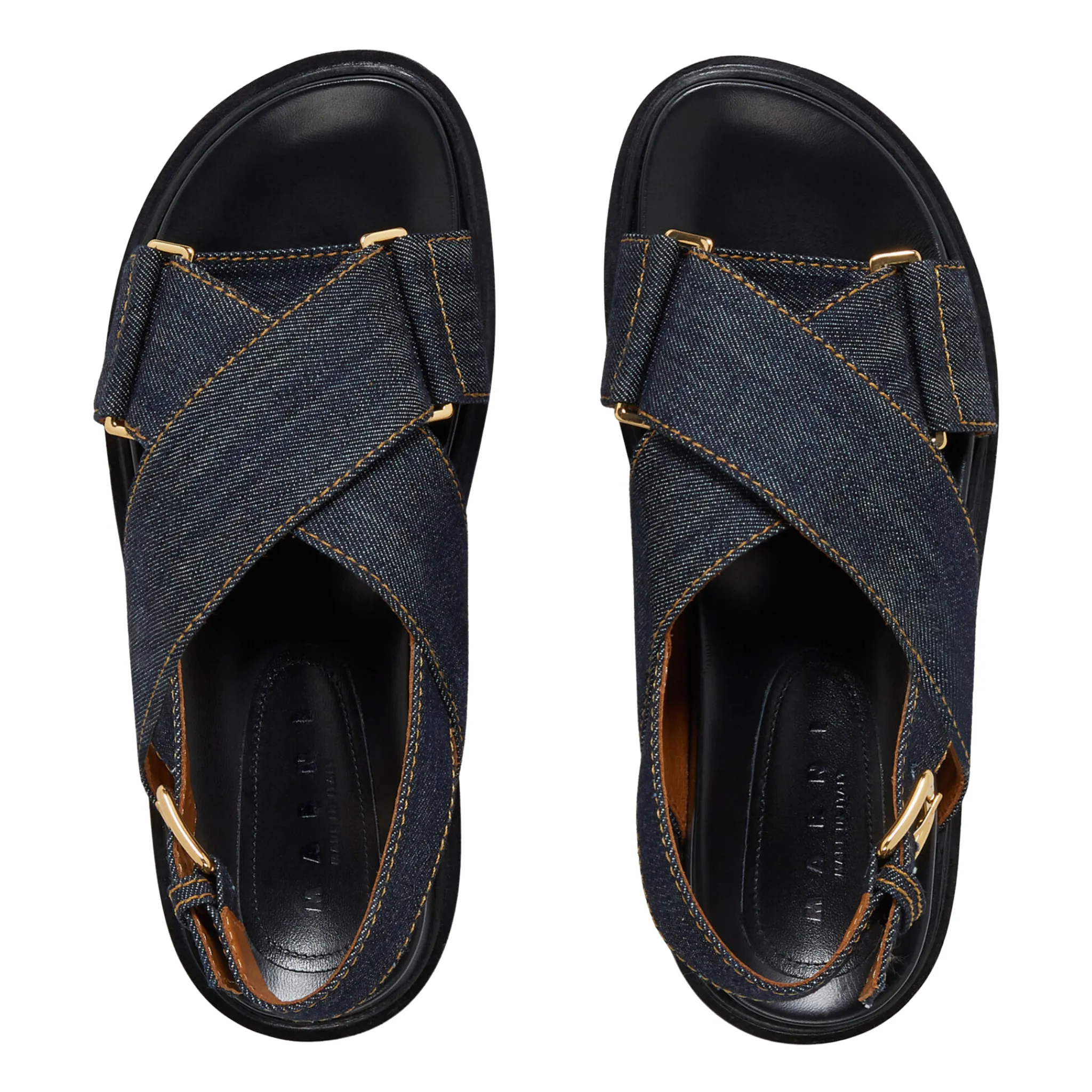 Denim Criss-Cross Sandal
