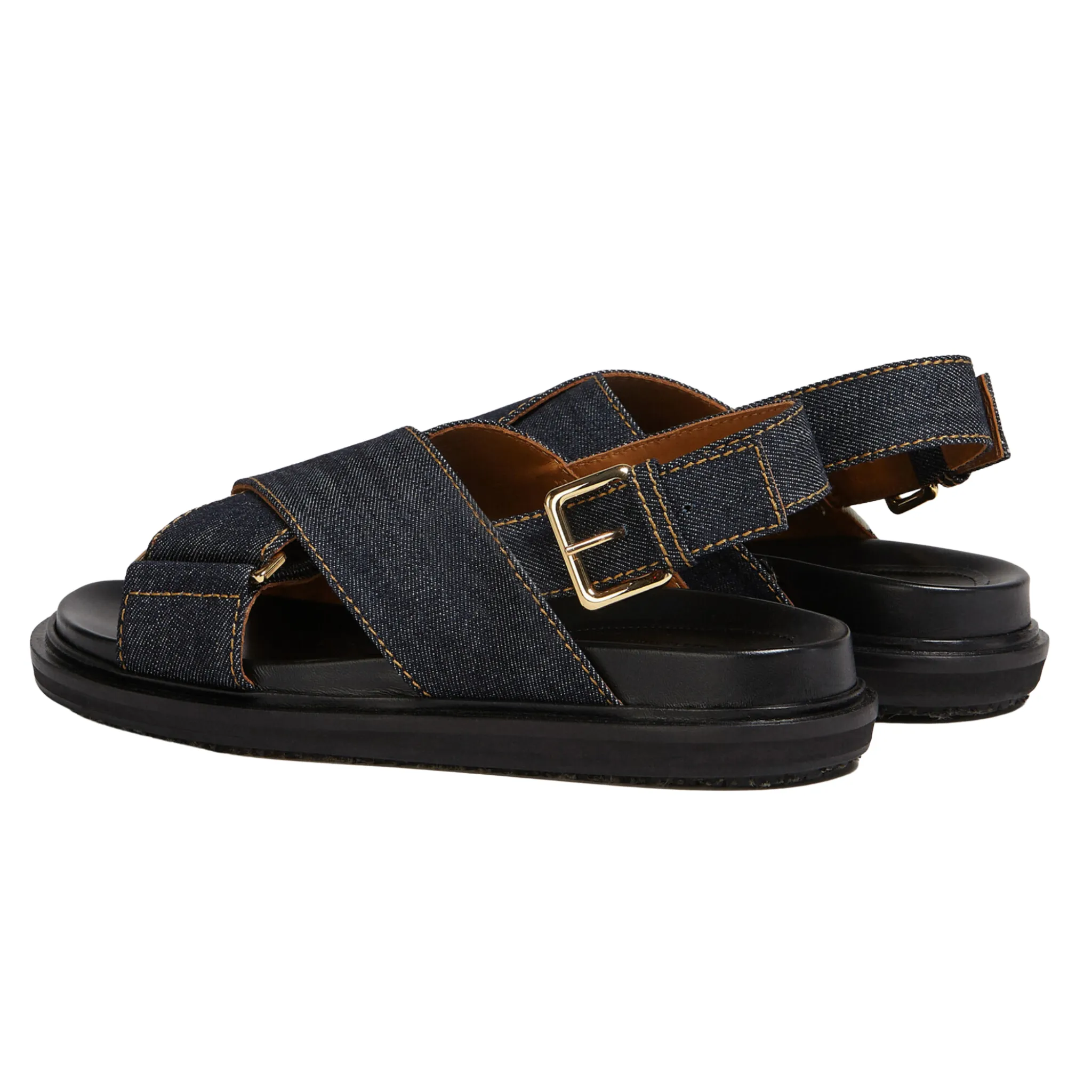 Denim Criss-Cross Sandal