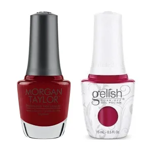 Gelish & Morgan Taylor Combo - Ruby Two-Shoes