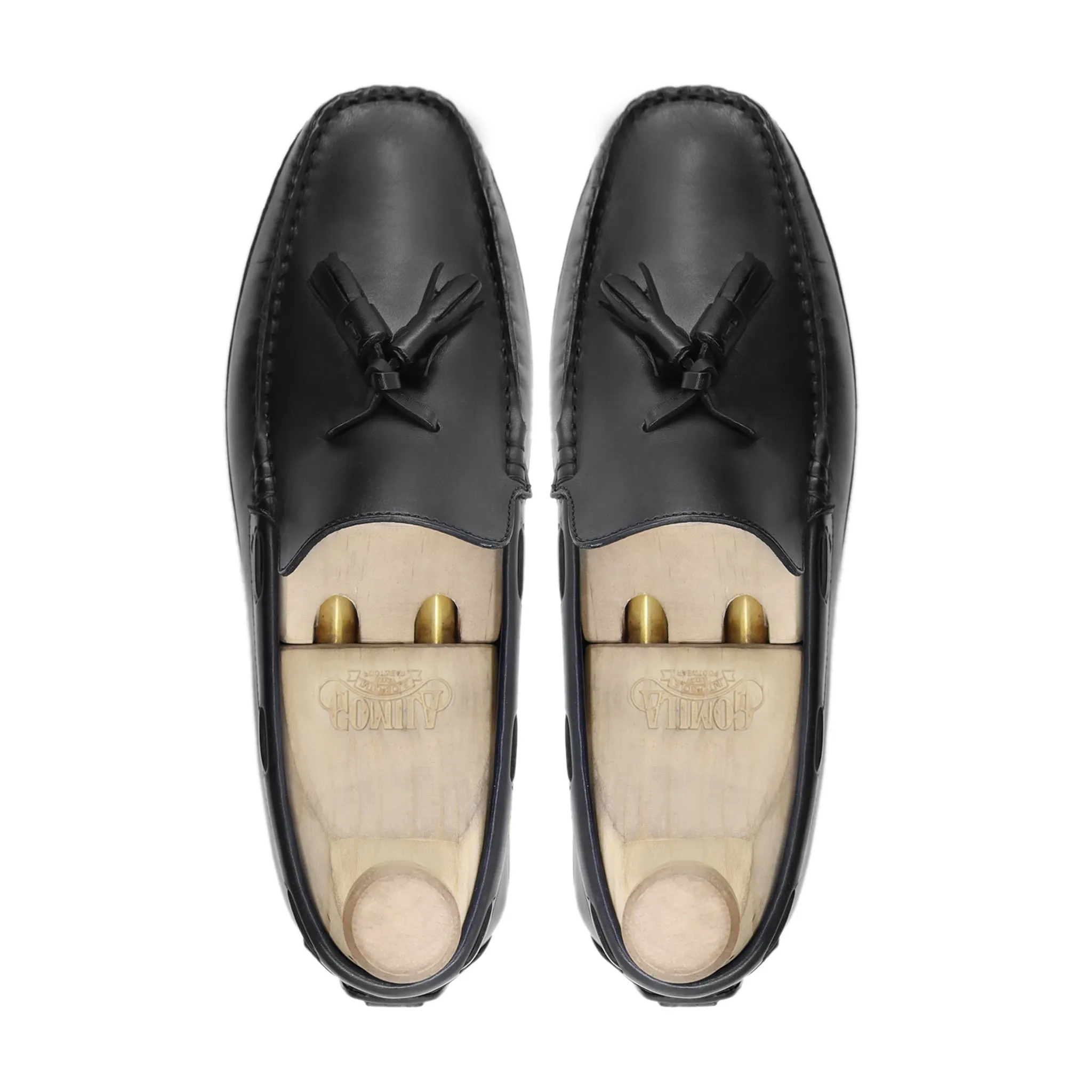 Iguazu - Men's Black Calf Leather Driver Shoe