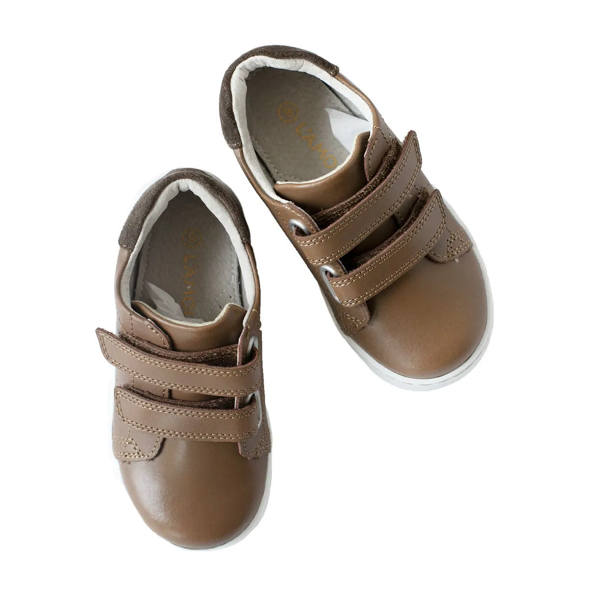 Kyle Double Velcro Sneaker in Brown