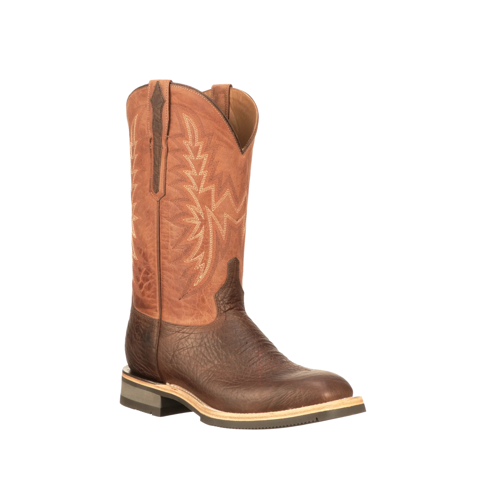 Men's Lucchese Choc/Peanut Cowhide Boot