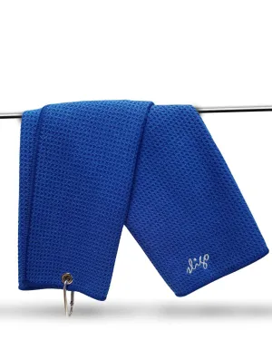 Microfiber Blue Golf Towel