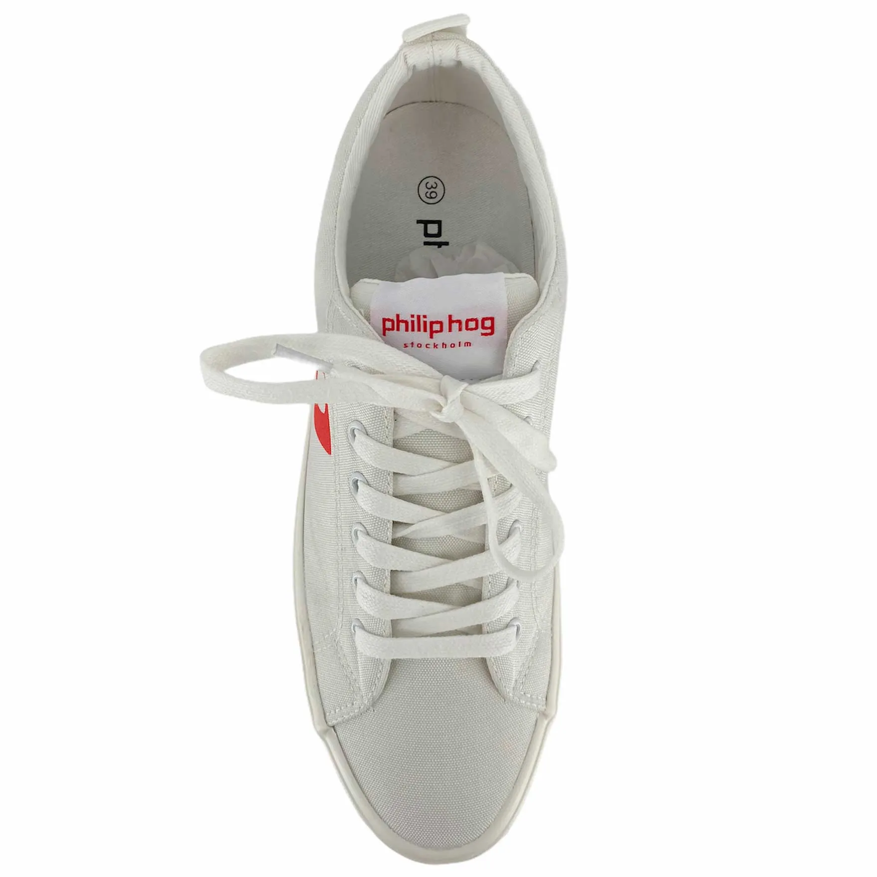PHILIP HOG ANDREA RECYCLED SNEAKERS OFF WHITE