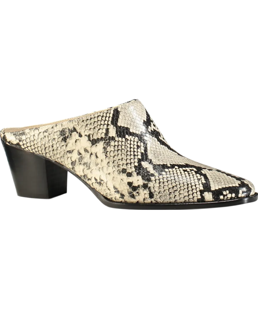Russell & Bromley Beige Betton Western Mule UK 7 EU 40 