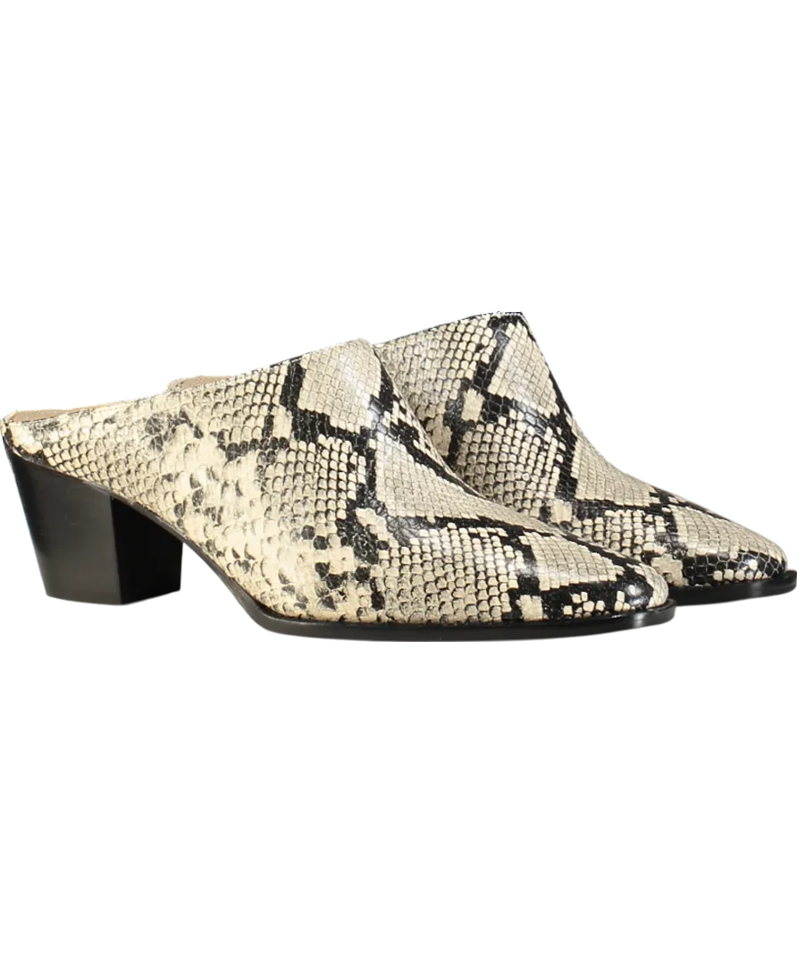 Russell & Bromley Beige Betton Western Mule UK 7 EU 40 