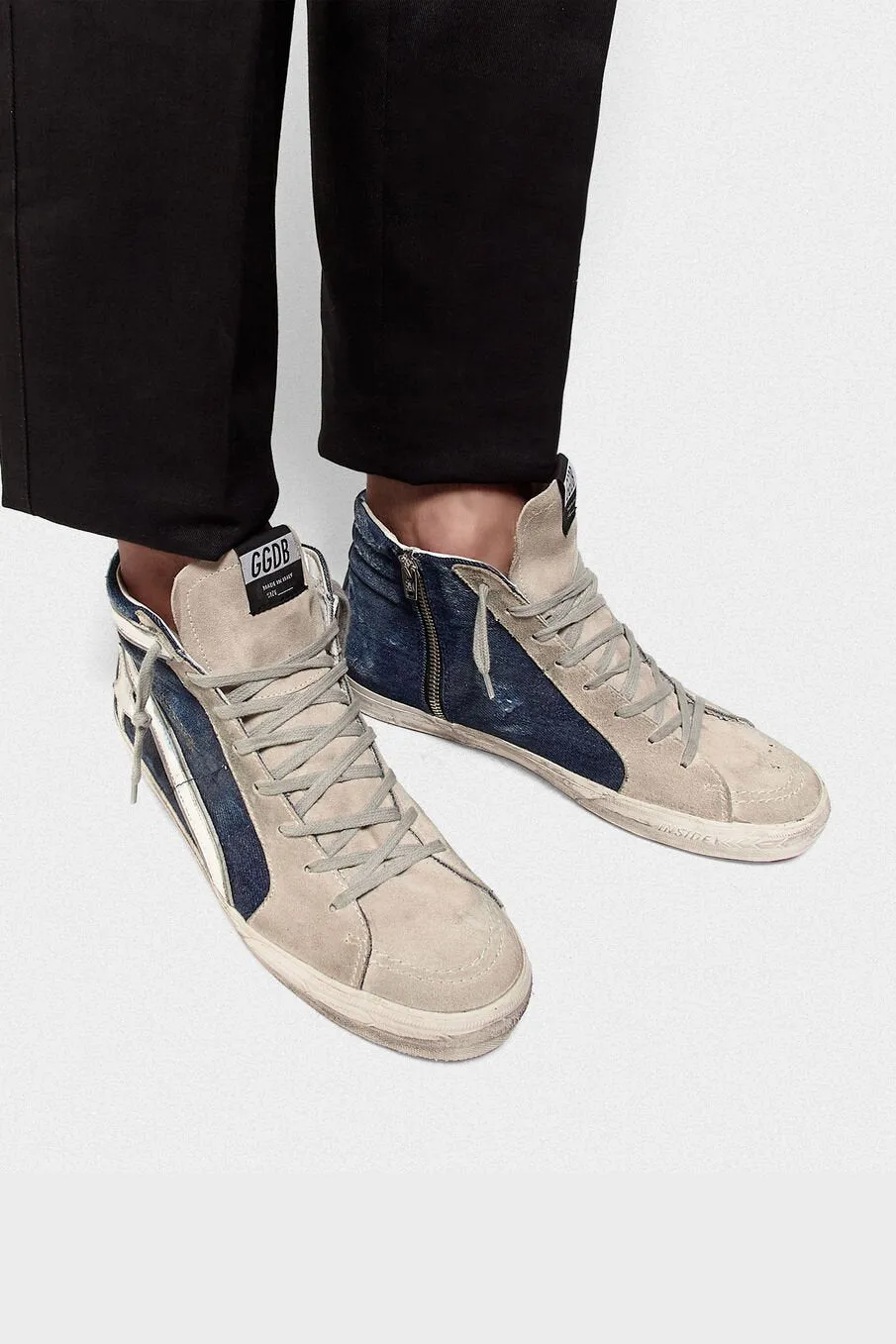 Slide - Blue Denim White Star