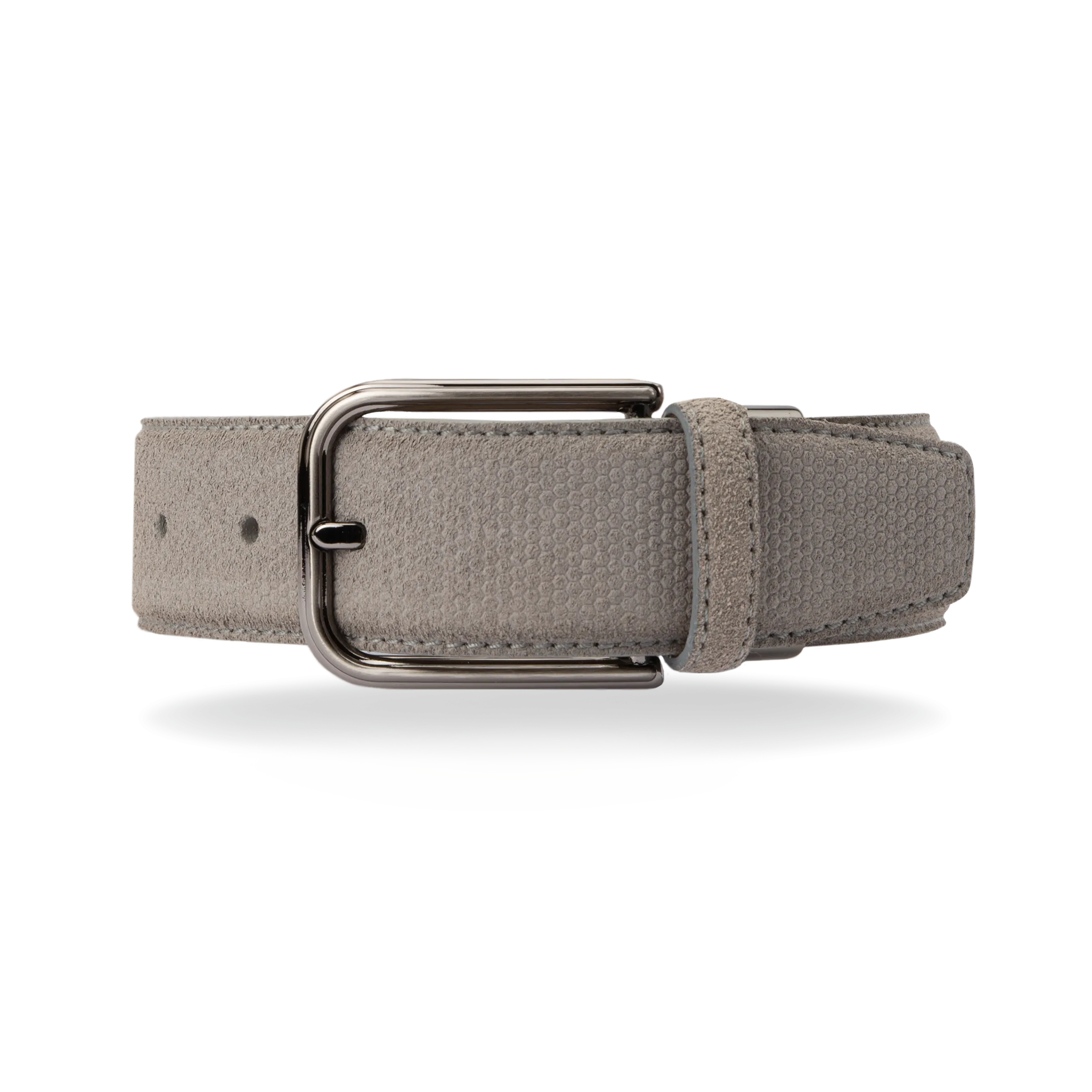 Smoke Suede Belt - Luxurious Textured Accessory