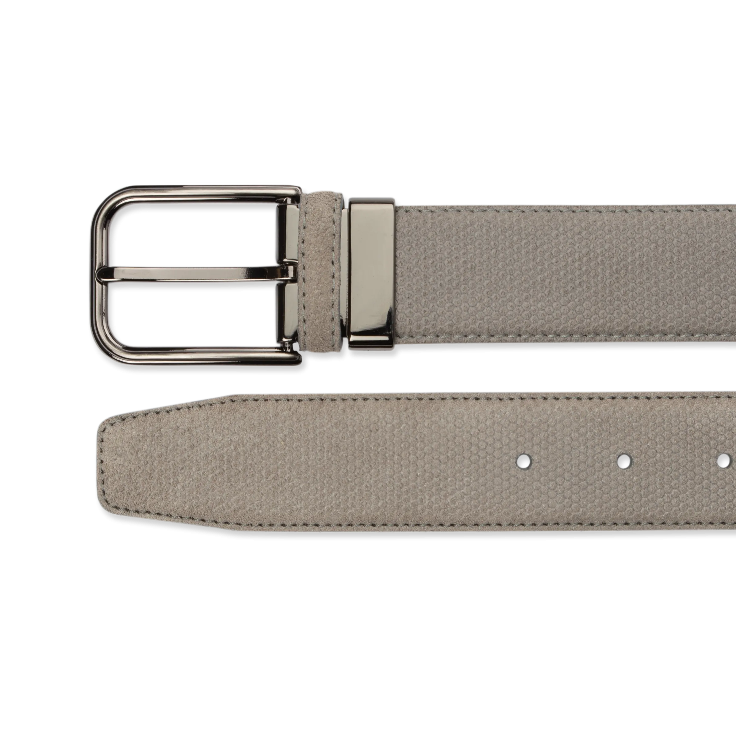 Smoke Suede Belt - Luxurious Textured Accessory