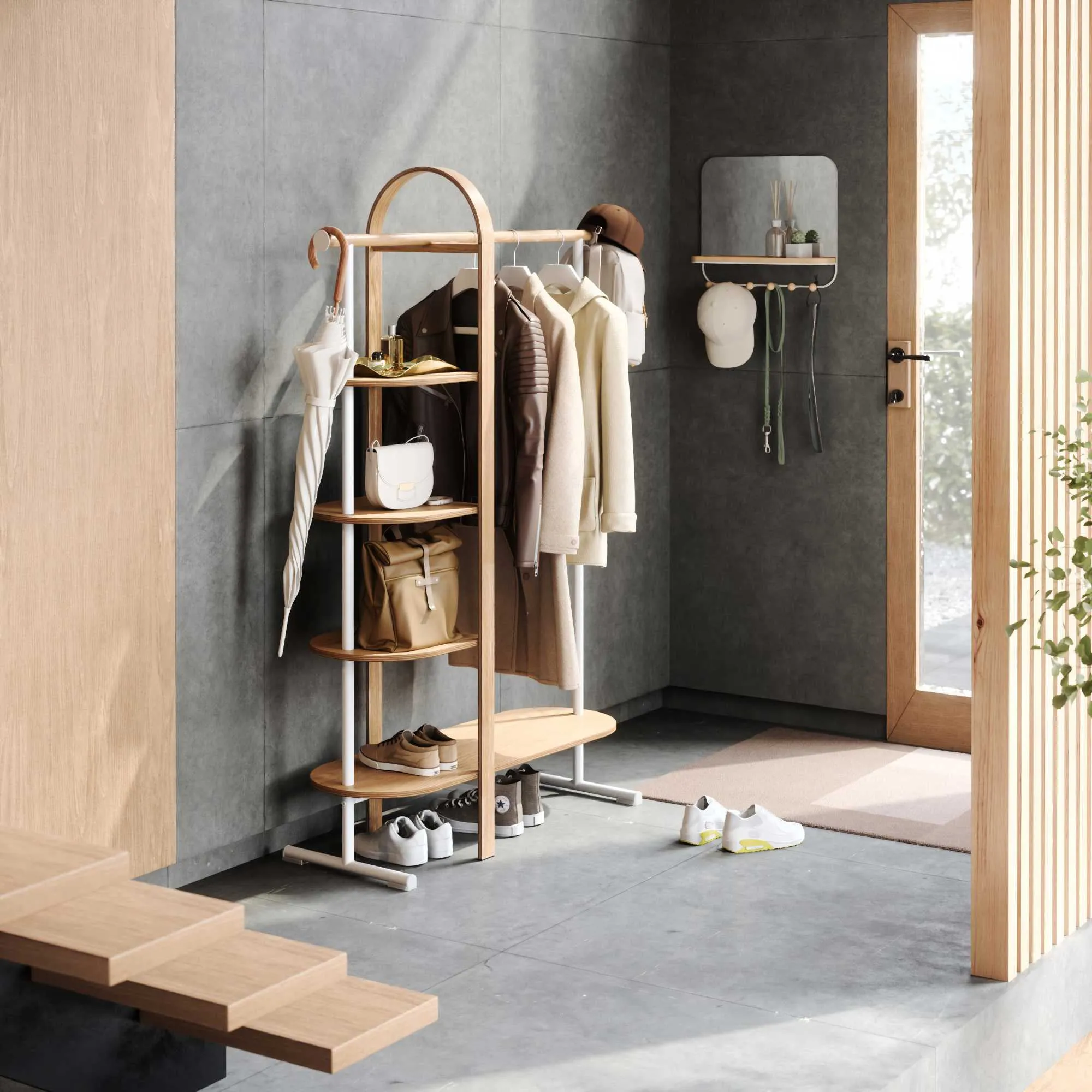 Umbra Bellwood garment rack, natural
