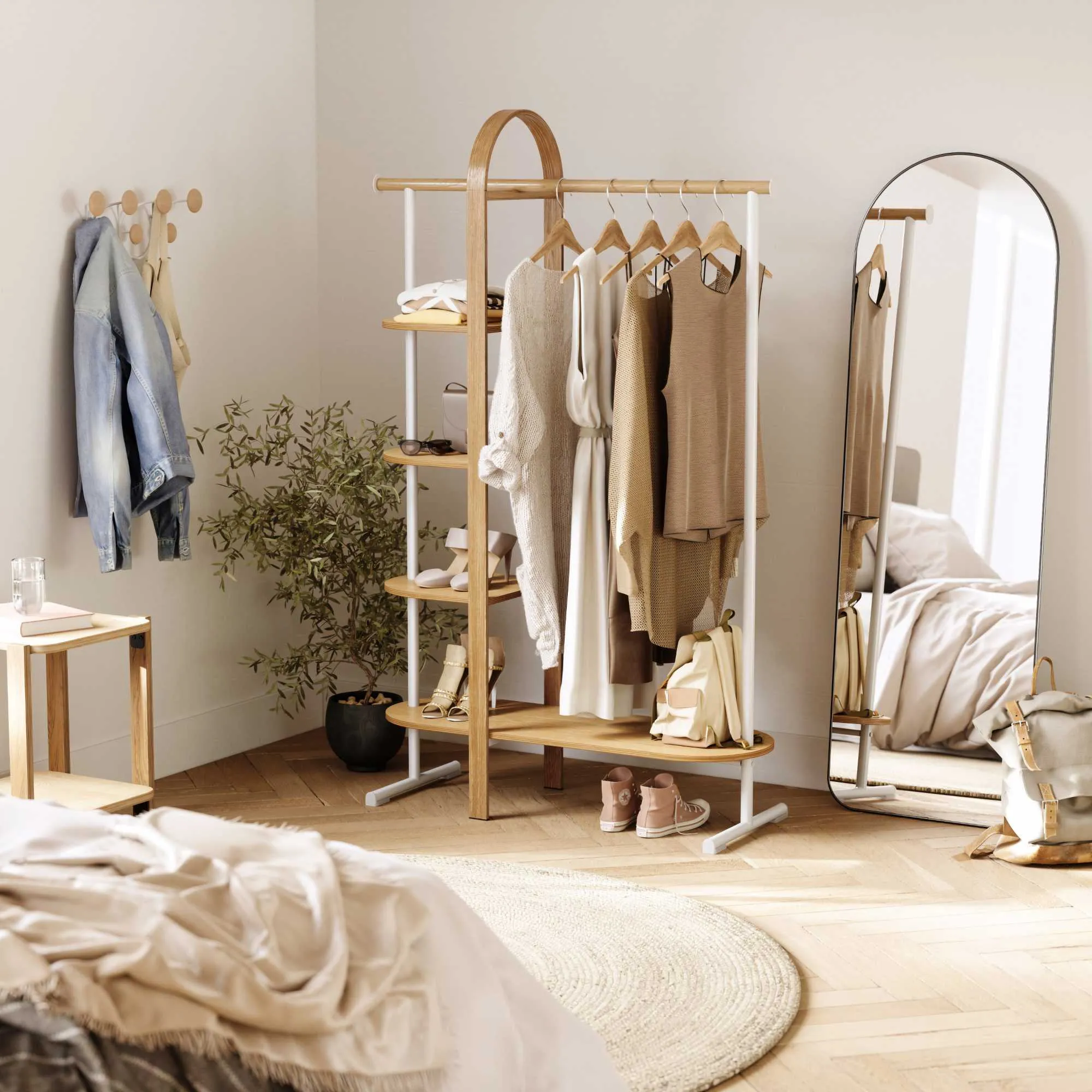 Umbra Bellwood garment rack, natural