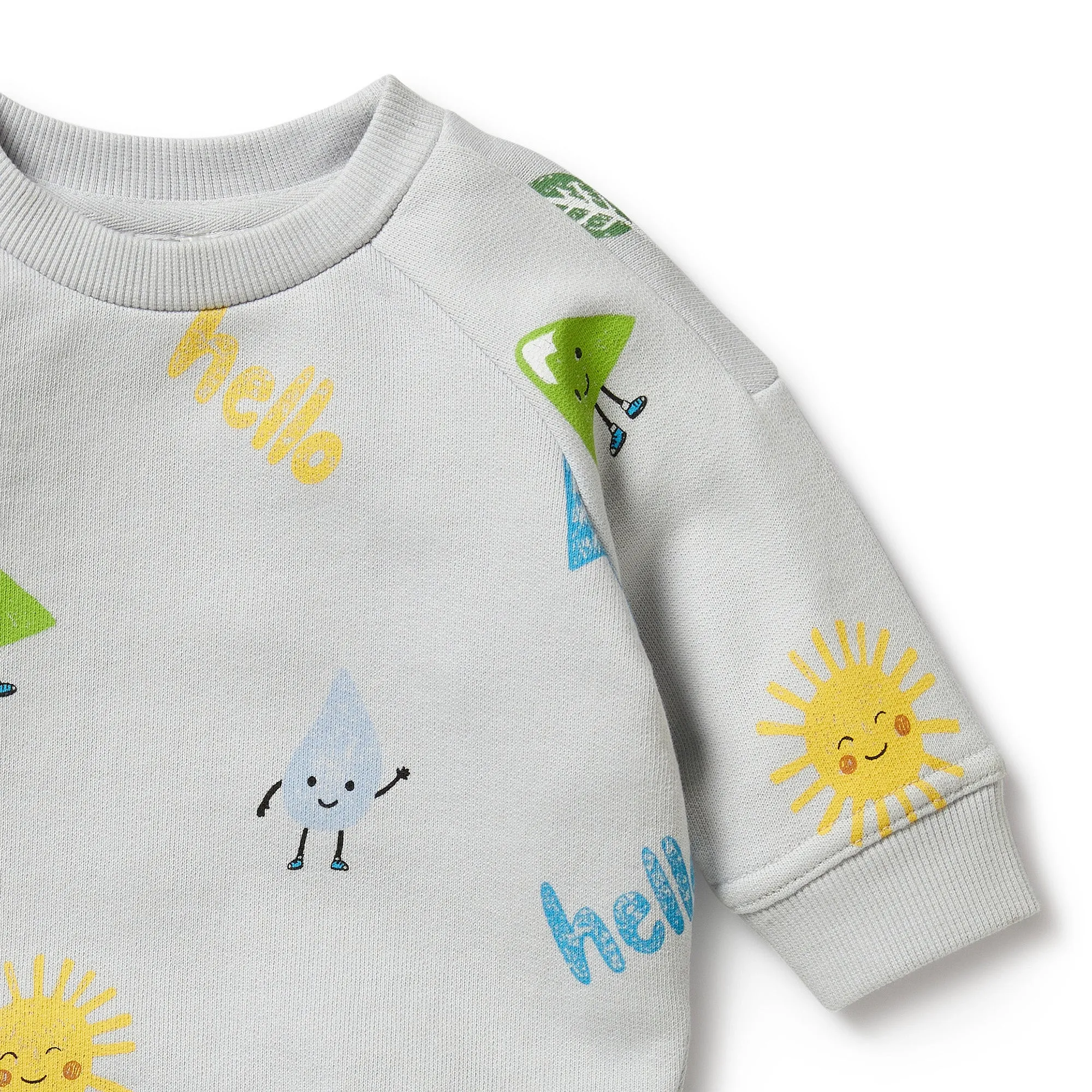 Wilson   Frenchy Organic Terry Sweat - Bluebell