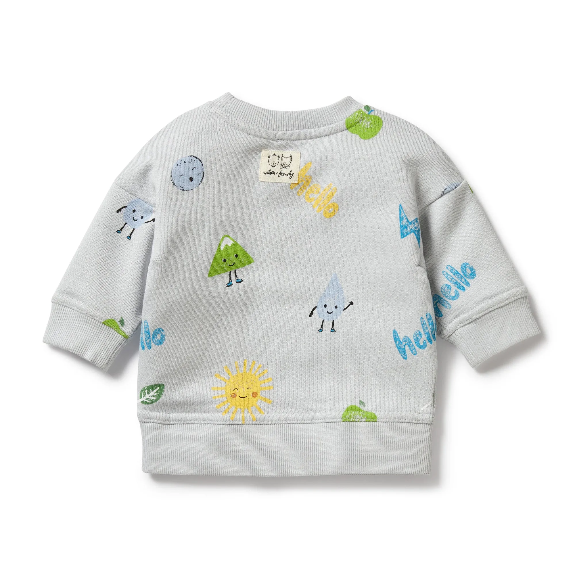 Wilson   Frenchy Organic Terry Sweat - Bluebell