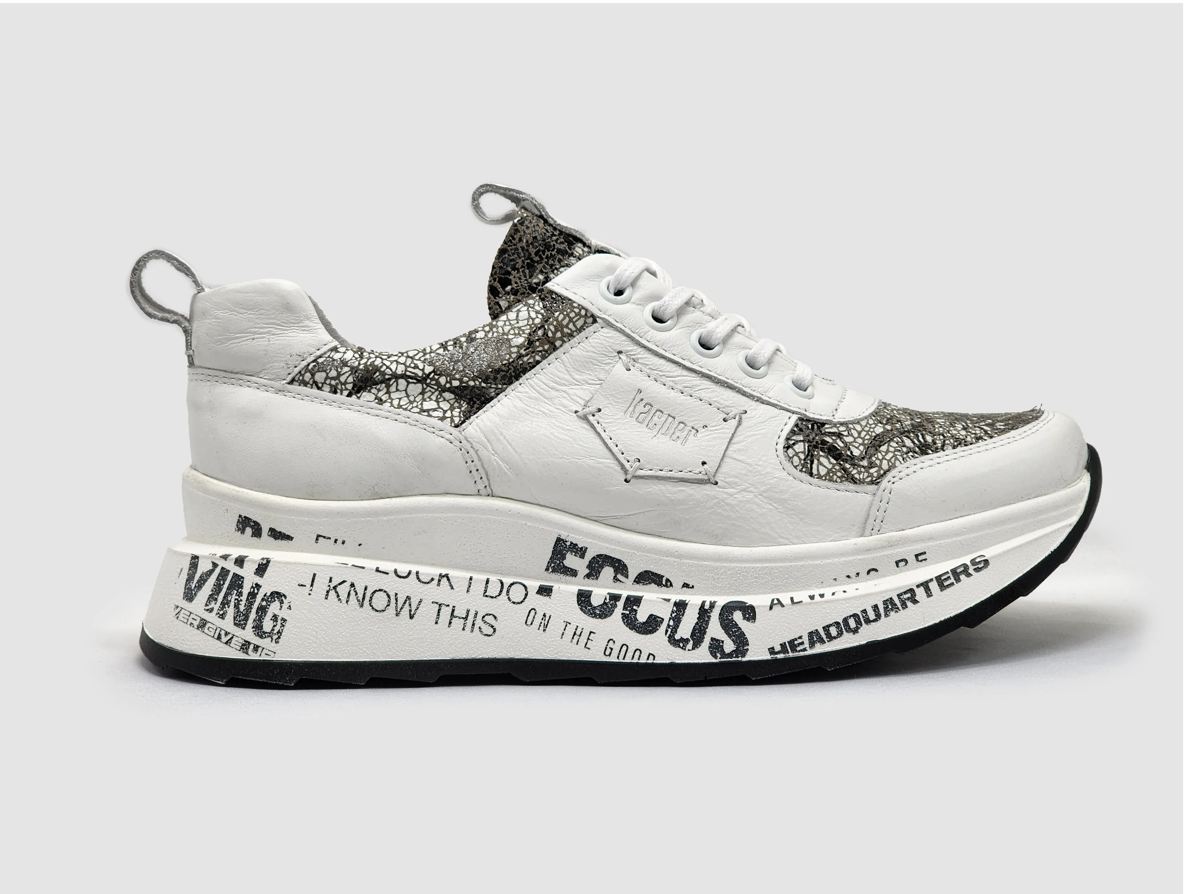 Women's Focus Leather Shoes - White