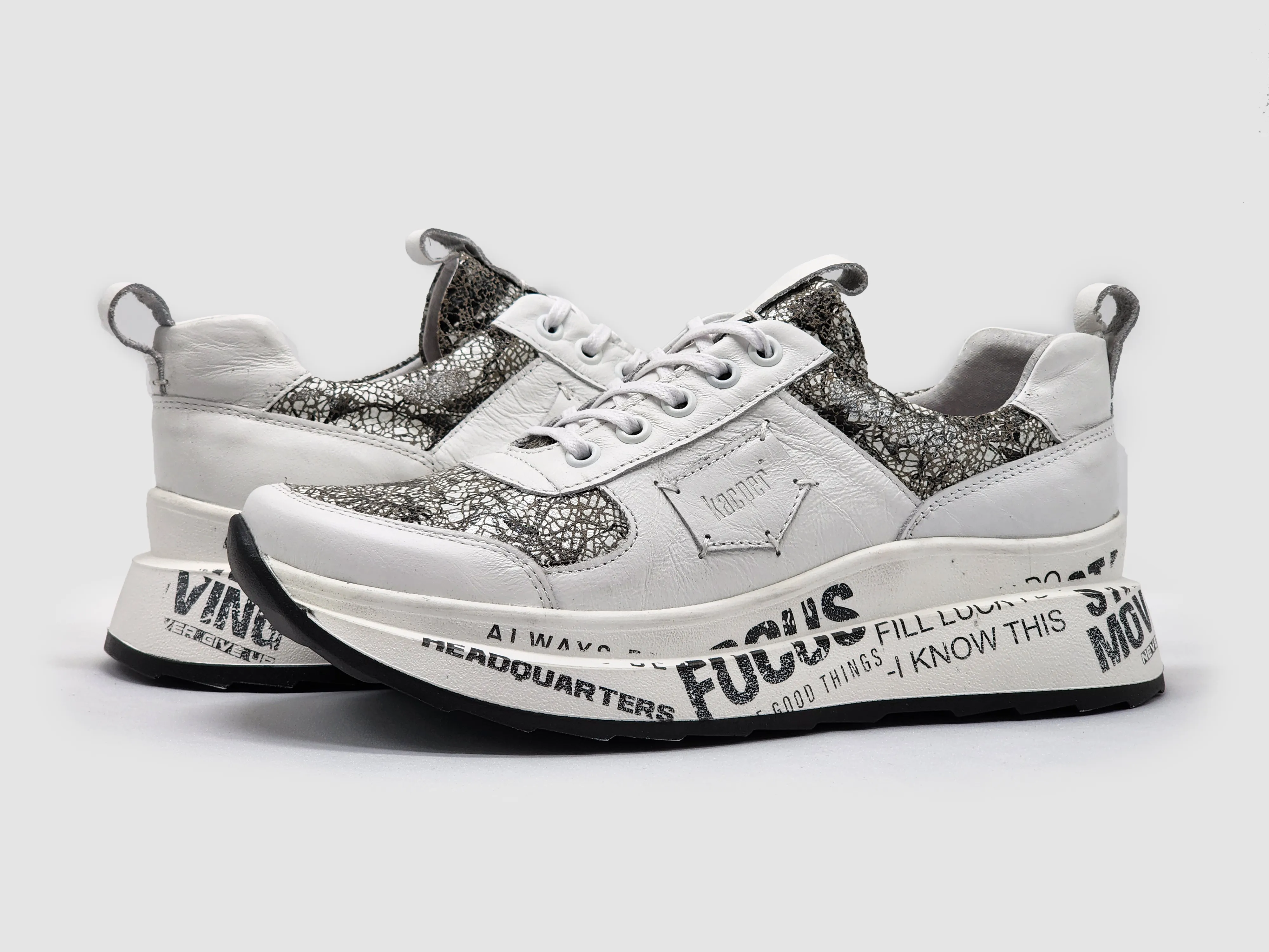 Women's Focus Leather Shoes - White